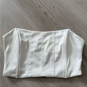 SHEIN Cream Strapless Top